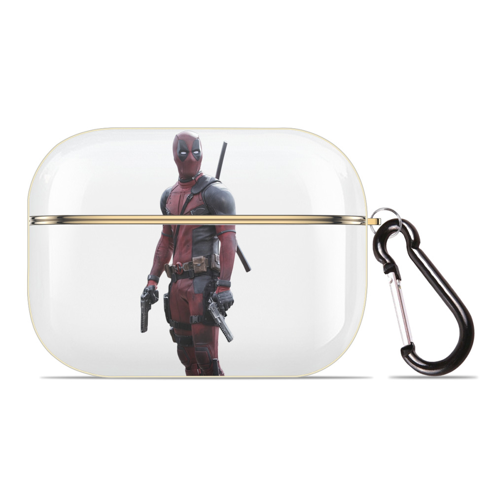 （画像用） Deadpool デッドプール 【AirPods Pro用】ハードシェル保護ケース｜耐衝撃・防指紋・カラビナ付き商品仕様