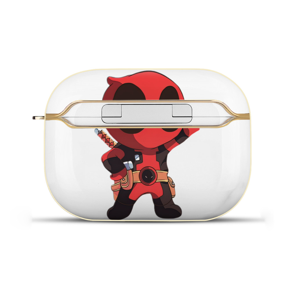 （画像用） Deadpool デッドプール 【AirPods Pro用】ハードシェル保護ケース｜耐衝撃・防指紋・カラビナ付き商品仕様