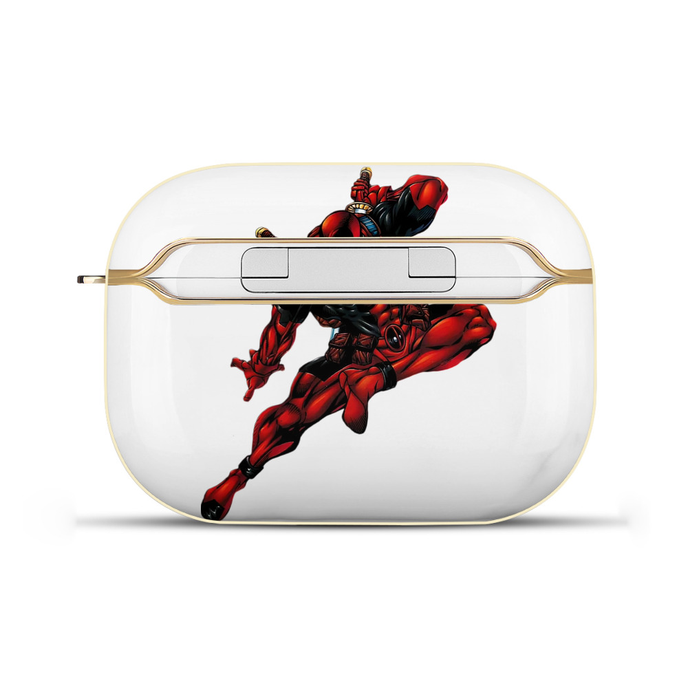 （画像用） Deadpool デッドプール 【AirPods Pro用】ハードシェル保護ケース｜耐衝撃・防指紋・カラビナ付き商品仕様
