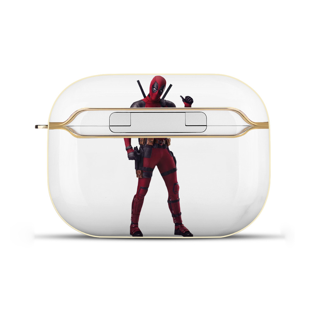 （画像用） Deadpool デッドプール 【AirPods Pro用】ハードシェル保護ケース｜耐衝撃・防指紋・カラビナ付き商品仕様