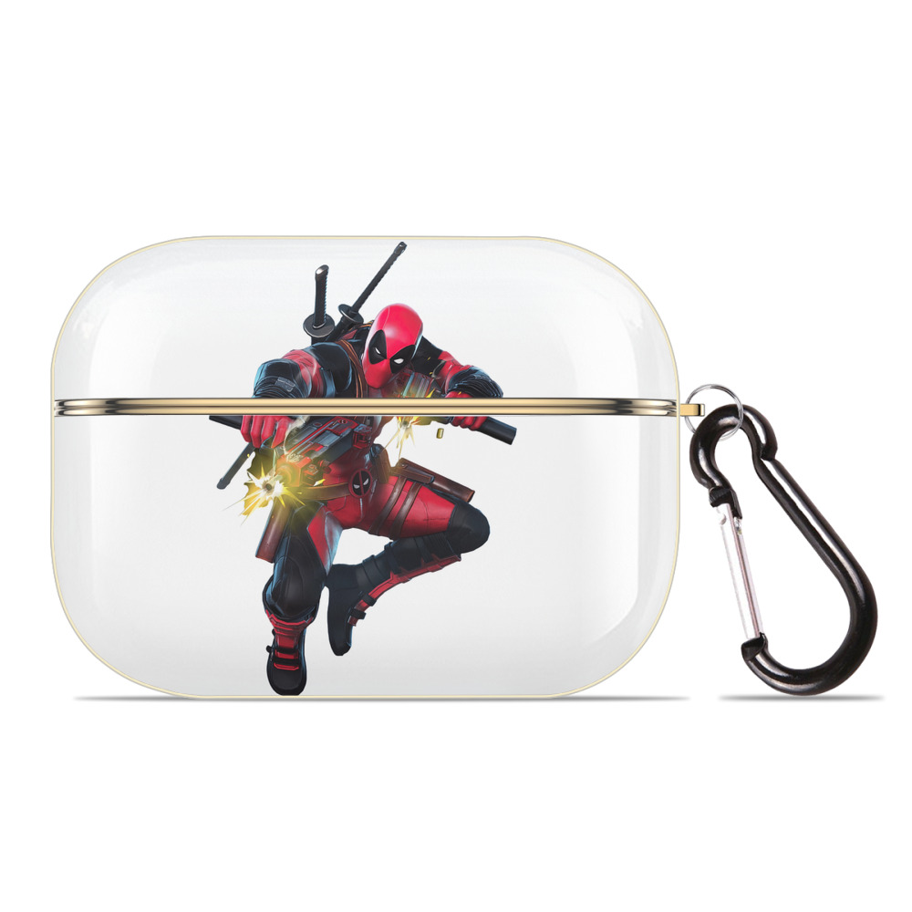 （画像用） Deadpool デッドプール 【AirPods Pro用】ハードシェル保護ケース｜耐衝撃・防指紋・カラビナ付き商品仕様