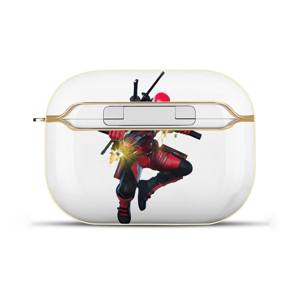 （画像用） Deadpool デッドプール 【AirPods Pro用】ハードシェル保護ケース｜耐衝撃・防指紋・カラビナ付き商品仕様