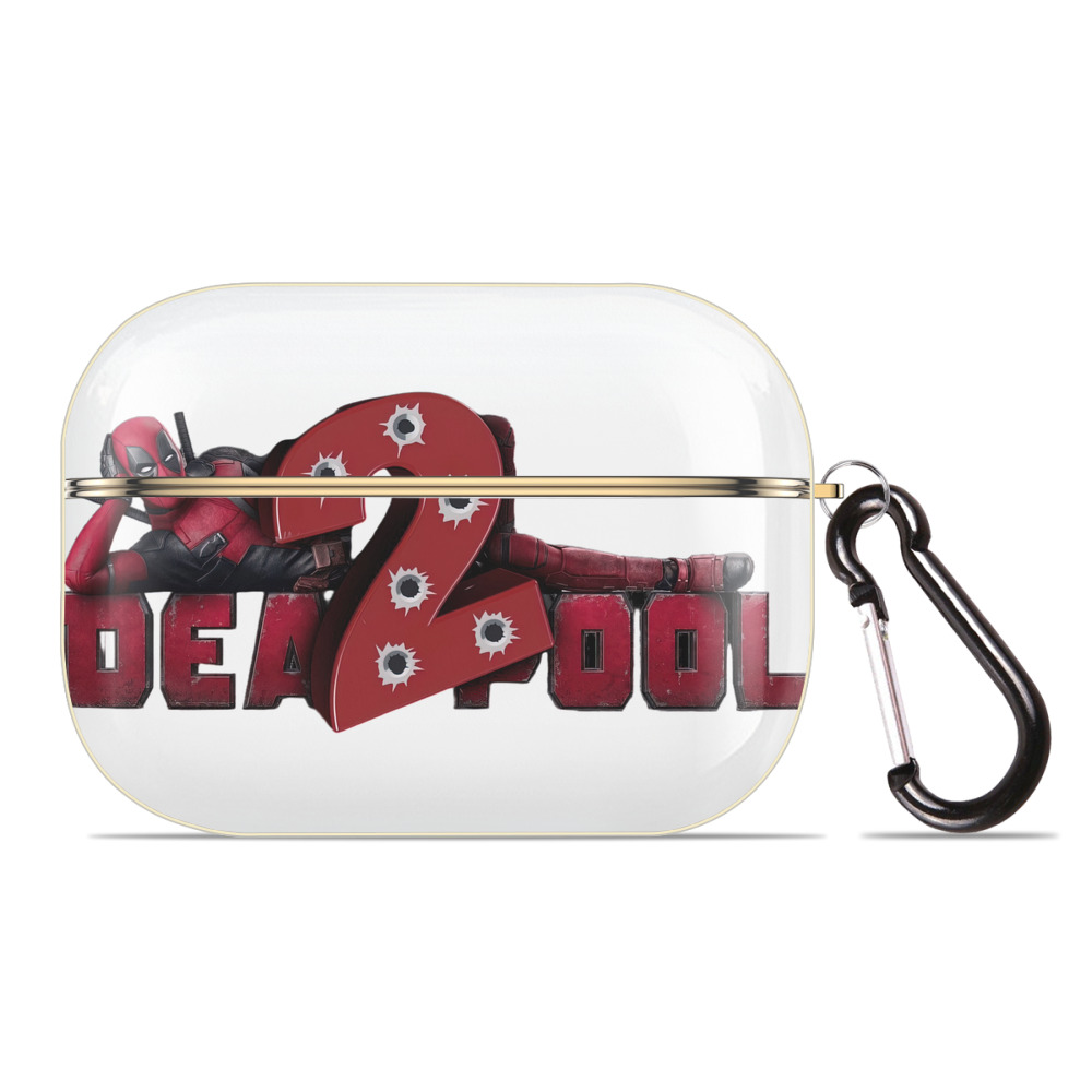 （画像用） Deadpool デッドプール 【AirPods Pro用】ハードシェル保護ケース｜耐衝撃・防指紋・カラビナ付き商品仕様