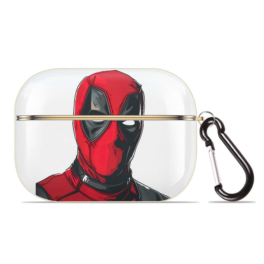（画像用） Deadpool デッドプール 【AirPods Pro用】ハードシェル保護ケース｜耐衝撃・防指紋・カラビナ付き商品仕様