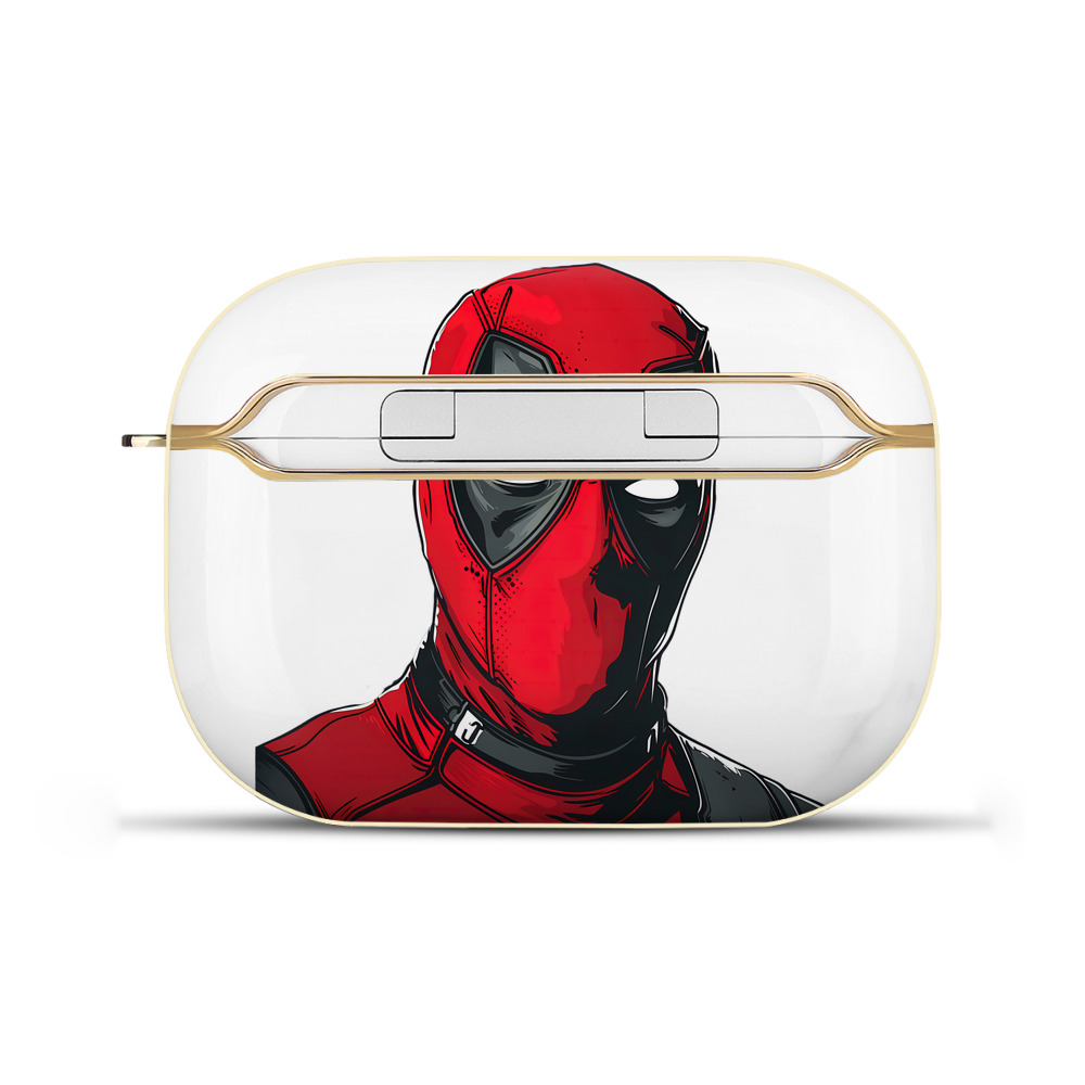 （画像用） Deadpool デッドプール 【AirPods Pro用】ハードシェル保護ケース｜耐衝撃・防指紋・カラビナ付き商品仕様