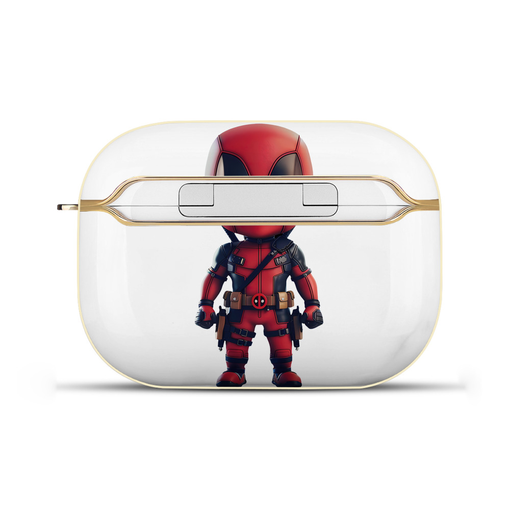 （画像用） Deadpool デッドプール 【AirPods Pro用】ハードシェル保護ケース｜耐衝撃・防指紋・カラビナ付き商品仕様