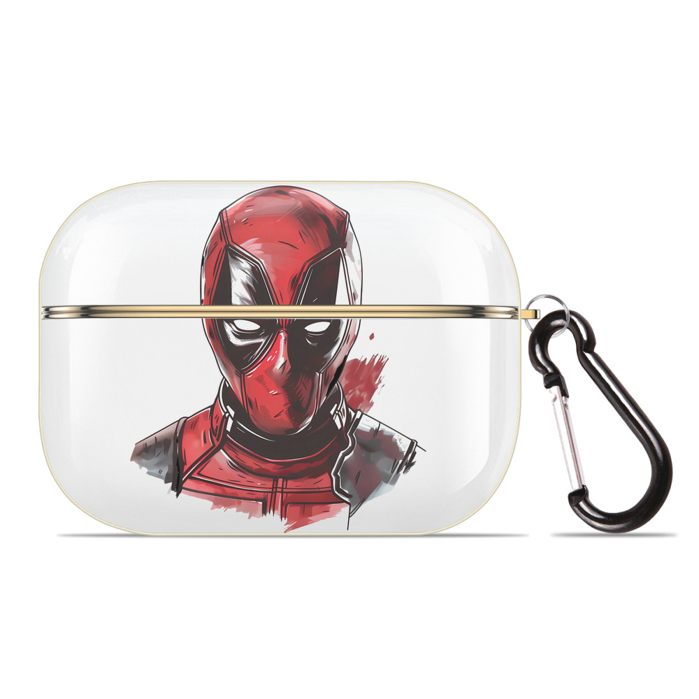 （画像用） Deadpool デッドプール 【AirPods Pro用】ハードシェル保護ケース｜耐衝撃・防指紋・カラビナ付き商品仕様