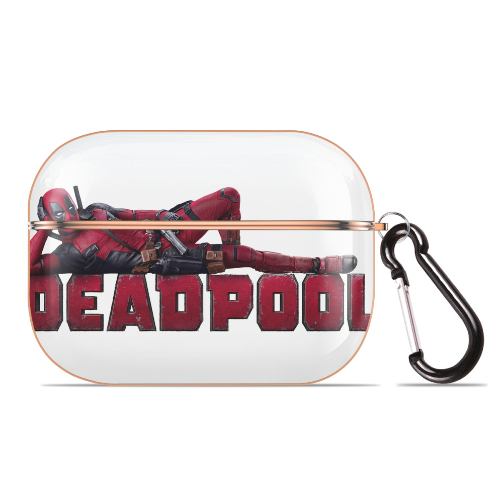 （画像用） Deadpool デッドプール 【AirPods Pro用】ハードシェル保護ケース｜耐衝撃・防指紋・カラビナ付き商品仕様