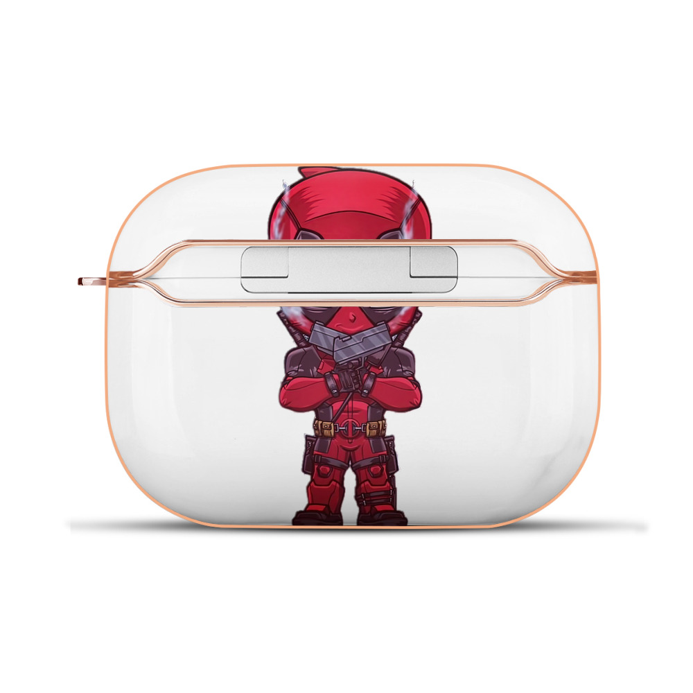 （画像用） Deadpool デッドプール 【AirPods Pro用】ハードシェル保護ケース｜耐衝撃・防指紋・カラビナ付き商品仕様