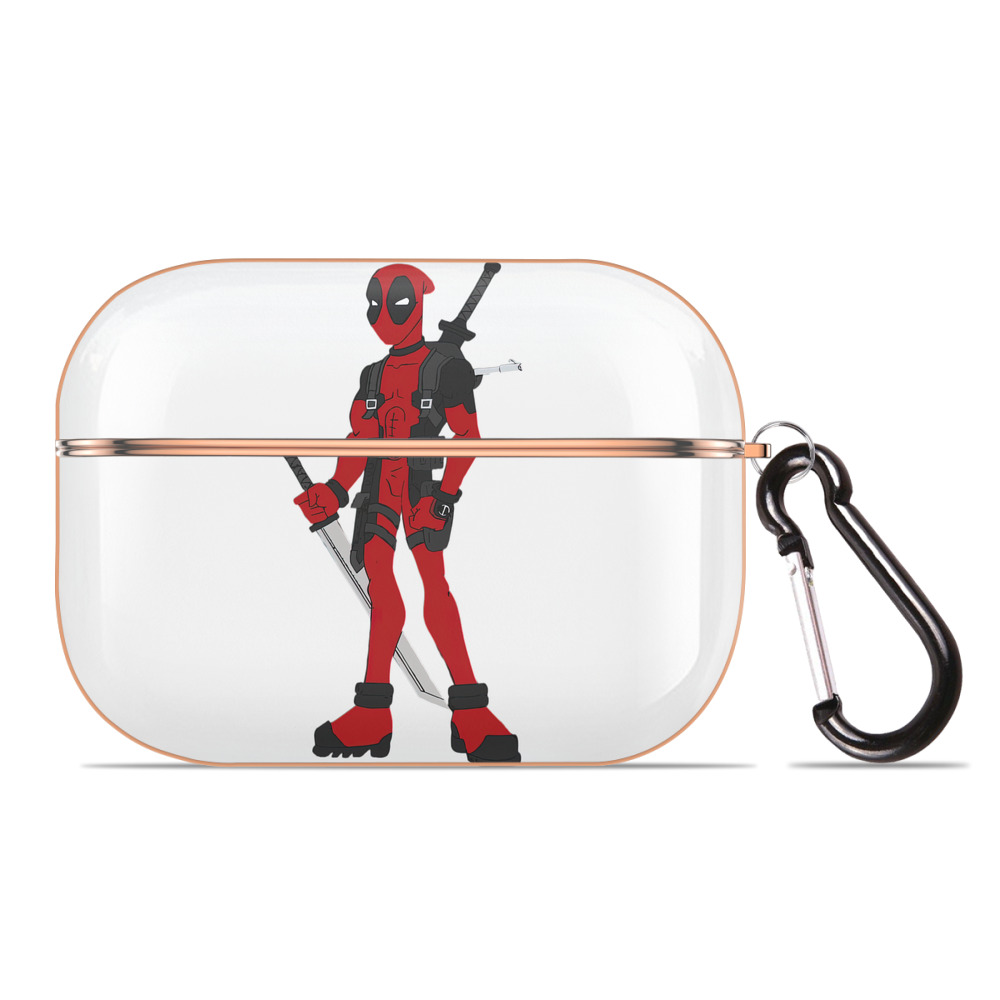 （画像用） Deadpool デッドプール 【AirPods Pro用】ハードシェル保護ケース｜耐衝撃・防指紋・カラビナ付き商品仕様