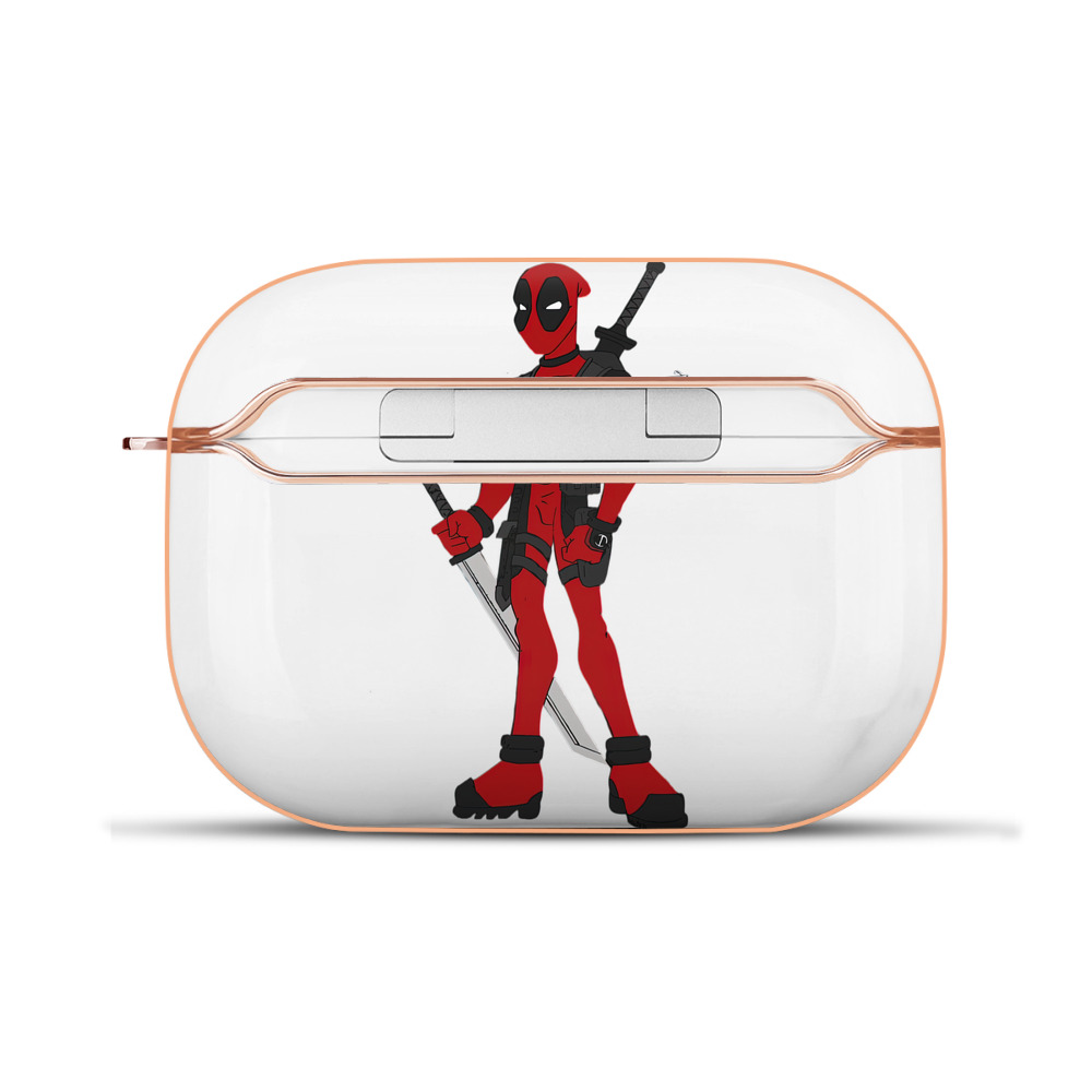 （画像用） Deadpool デッドプール 【AirPods Pro用】ハードシェル保護ケース｜耐衝撃・防指紋・カラビナ付き商品仕様