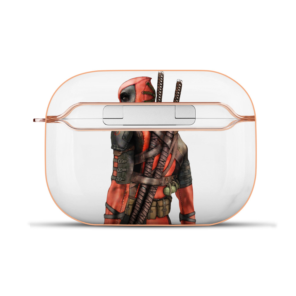 （画像用） Deadpool デッドプール 【AirPods Pro用】ハードシェル保護ケース｜耐衝撃・防指紋・カラビナ付き商品仕様