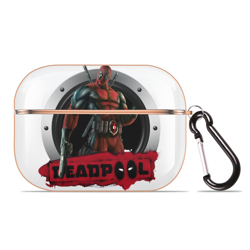 （画像用） Deadpool デッドプール 【AirPods Pro用】ハードシェル保護ケース｜耐衝撃・防指紋・カラビナ付き商品仕様