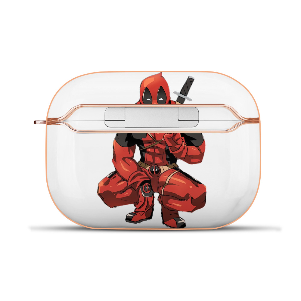 （画像用） Deadpool デッドプール 【AirPods Pro用】ハードシェル保護ケース｜耐衝撃・防指紋・カラビナ付き商品仕様