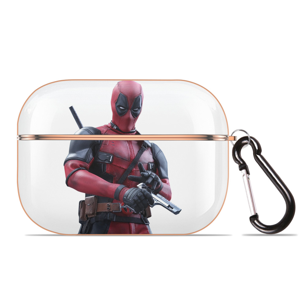 （画像用） Deadpool デッドプール 【AirPods Pro用】ハードシェル保護ケース｜耐衝撃・防指紋・カラビナ付き商品仕様