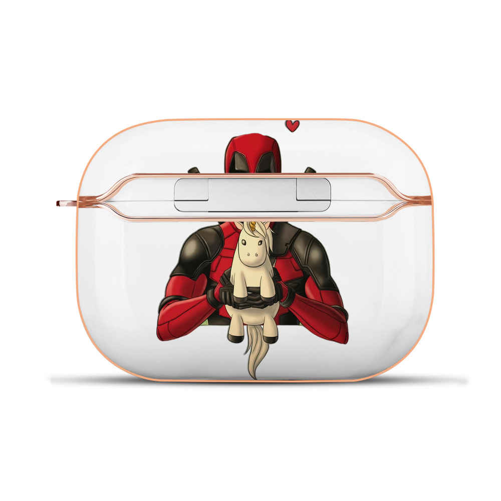 （画像用） Deadpool デッドプール 【AirPods Pro用】ハードシェル保護ケース｜耐衝撃・防指紋・カラビナ付き商品仕様