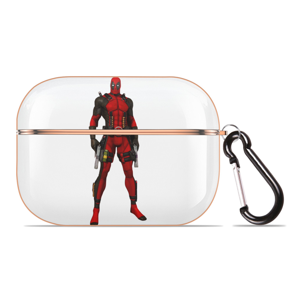 （画像用） Deadpool デッドプール 【AirPods Pro用】ハードシェル保護ケース｜耐衝撃・防指紋・カラビナ付き商品仕様