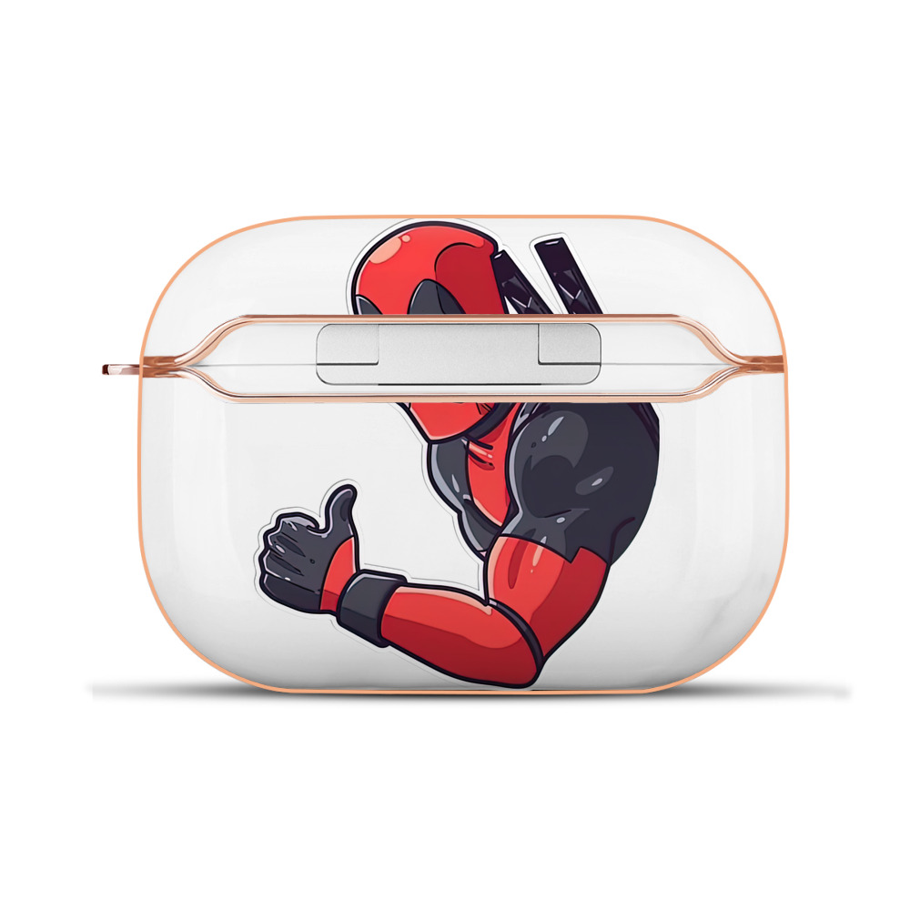 （画像用） Deadpool デッドプール 【AirPods Pro用】ハードシェル保護ケース｜耐衝撃・防指紋・カラビナ付き商品仕様
