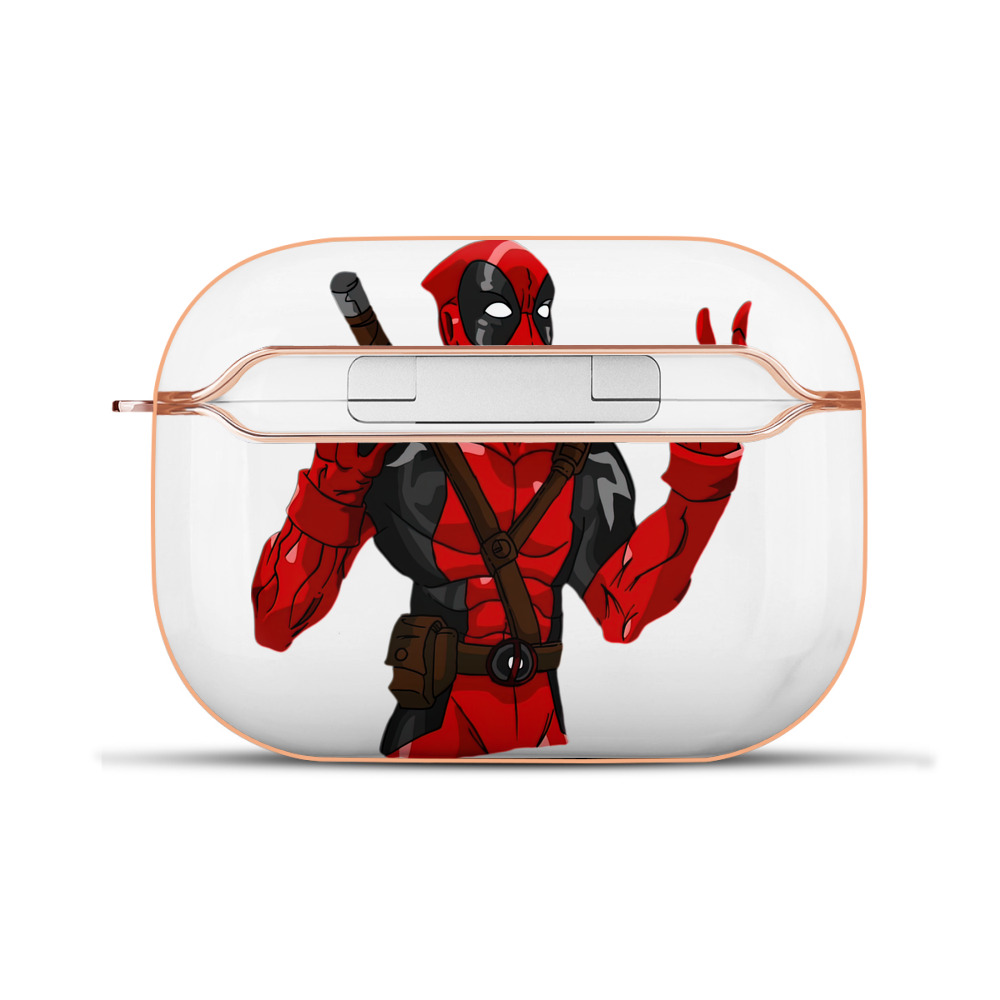 （画像用） Deadpool デッドプール 【AirPods Pro用】ハードシェル保護ケース｜耐衝撃・防指紋・カラビナ付き商品仕様