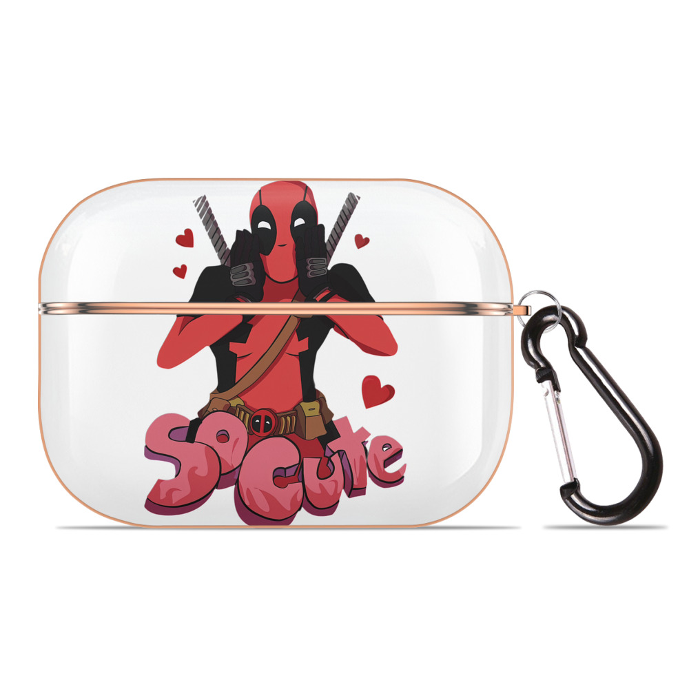 （画像用） Deadpool デッドプール 【AirPods Pro用】ハードシェル保護ケース｜耐衝撃・防指紋・カラビナ付き商品仕様