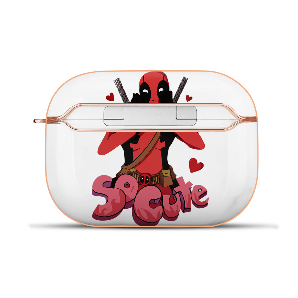 （画像用） Deadpool デッドプール 【AirPods Pro用】ハードシェル保護ケース｜耐衝撃・防指紋・カラビナ付き商品仕様
