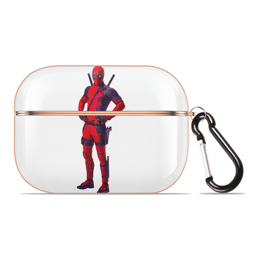 （画像用） Deadpool デッドプール 【AirPods Pro用】ハードシェル保護ケース｜耐衝撃・防指紋・カラビナ付き商品仕様