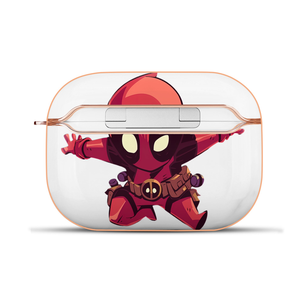 （画像用） Deadpool デッドプール 【AirPods Pro用】ハードシェル保護ケース｜耐衝撃・防指紋・カラビナ付き商品仕様