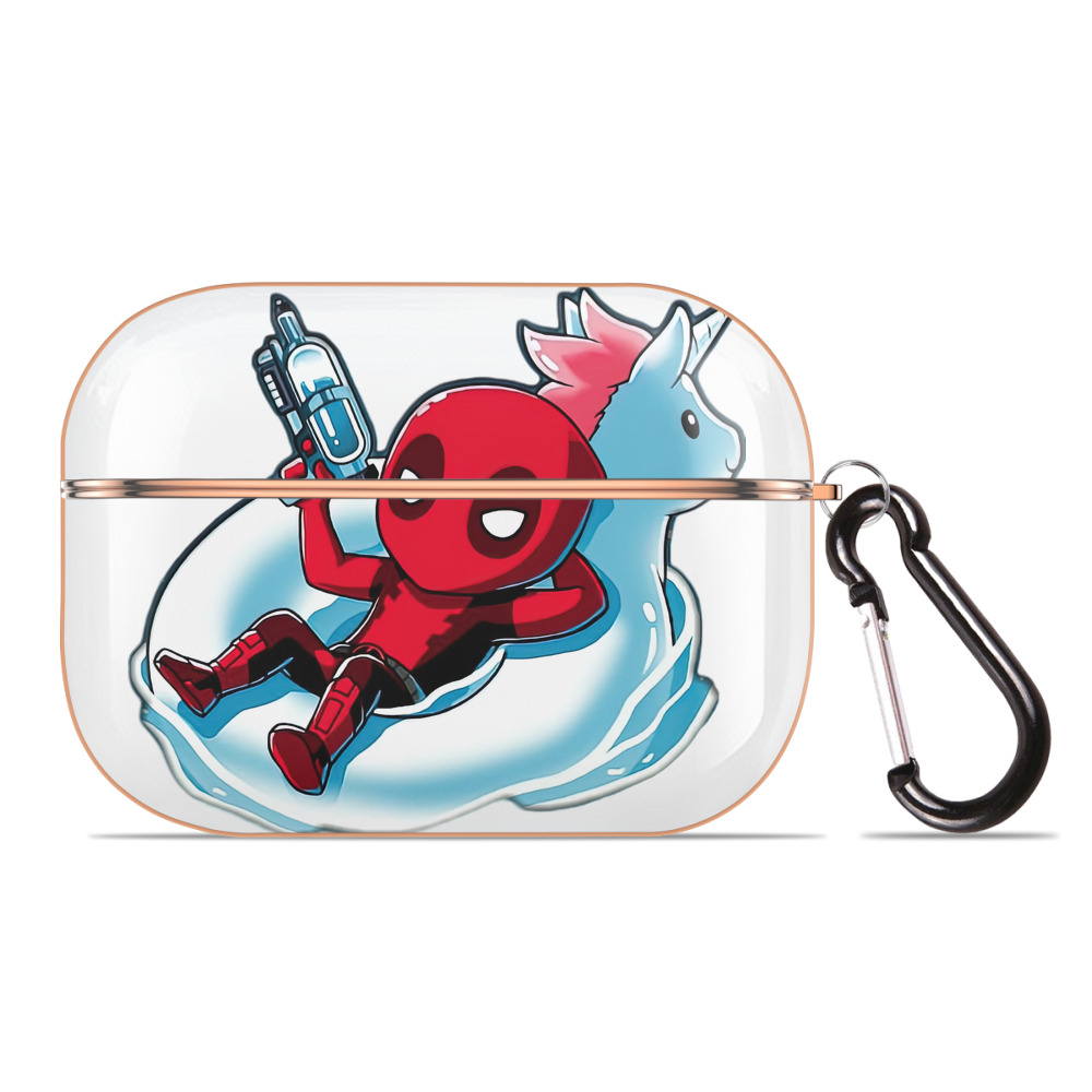 （画像用） Deadpool デッドプール 【AirPods Pro用】ハードシェル保護ケース｜耐衝撃・防指紋・カラビナ付き商品仕様