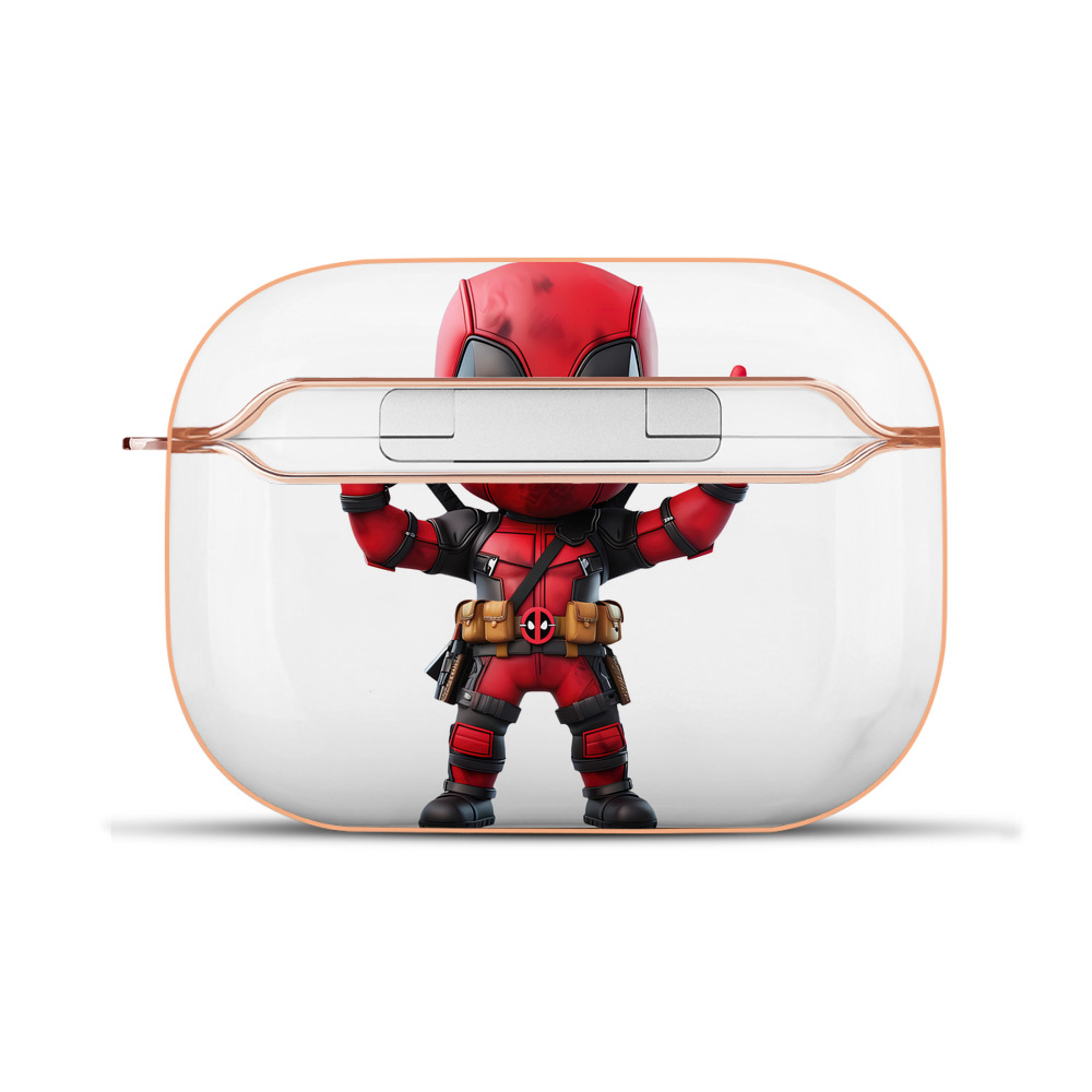 （画像用） Deadpool デッドプール 【AirPods Pro用】ハードシェル保護ケース｜耐衝撃・防指紋・カラビナ付き商品仕様