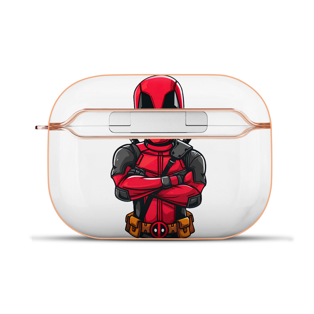 （画像用） Deadpool デッドプール 【AirPods Pro用】ハードシェル保護ケース｜耐衝撃・防指紋・カラビナ付き商品仕様