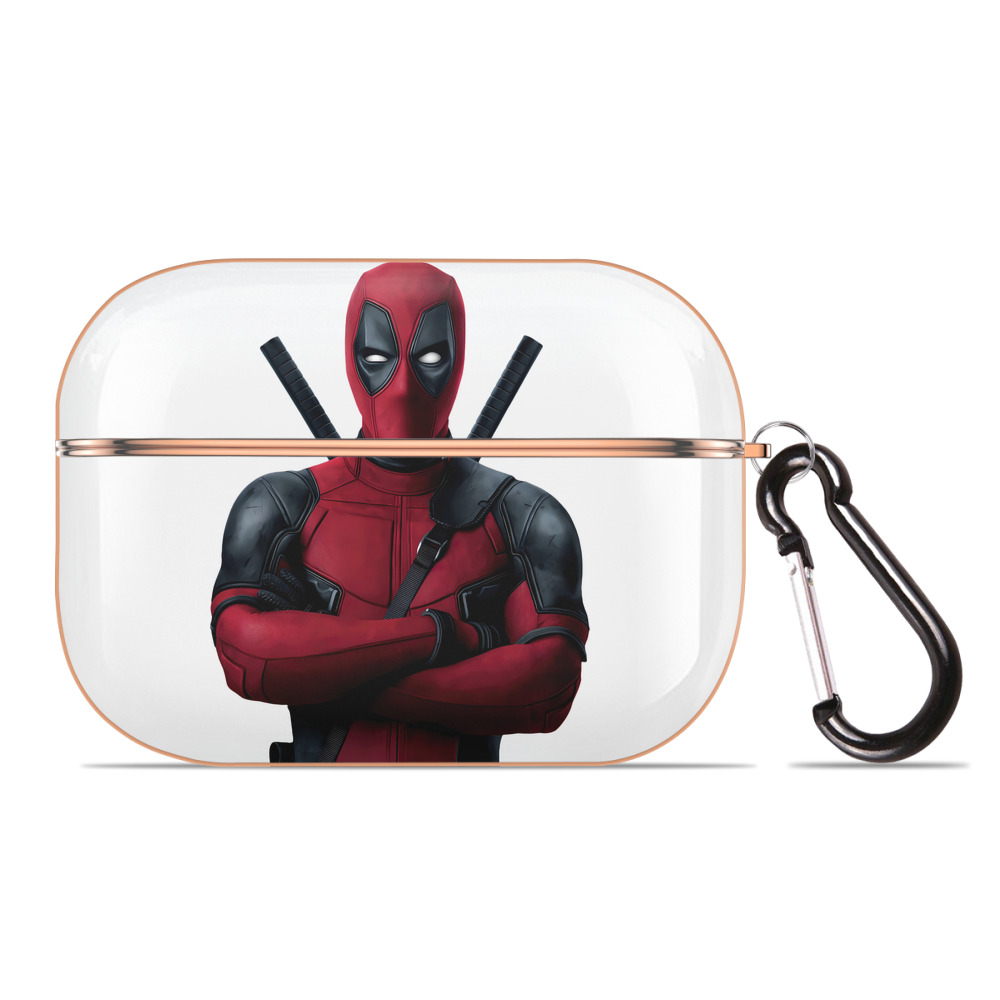 （画像用） Deadpool デッドプール 【AirPods Pro用】ハードシェル保護ケース｜耐衝撃・防指紋・カラビナ付き商品仕様