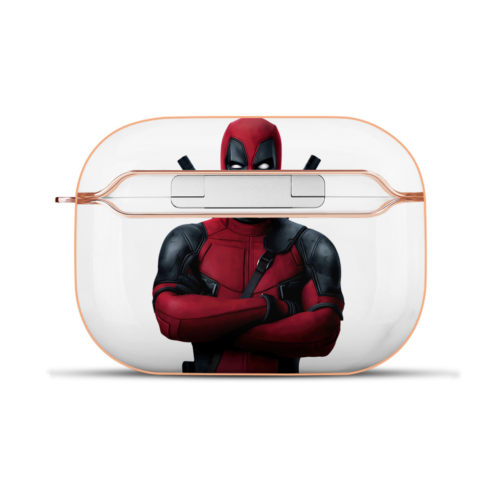 （画像用） Deadpool デッドプール 【AirPods Pro用】ハードシェル保護ケース｜耐衝撃・防指紋・カラビナ付き商品仕様