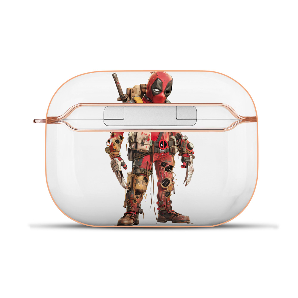 （画像用） Deadpool デッドプール 【AirPods Pro用】ハードシェル保護ケース｜耐衝撃・防指紋・カラビナ付き商品仕様