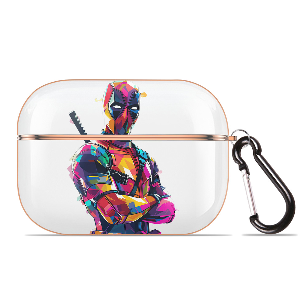 （画像用） Deadpool デッドプール 【AirPods Pro用】ハードシェル保護ケース｜耐衝撃・防指紋・カラビナ付き商品仕様