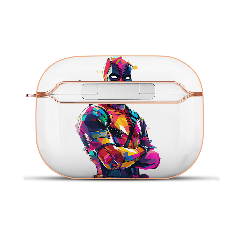 （画像用） Deadpool デッドプール 【AirPods Pro用】ハードシェル保護ケース｜耐衝撃・防指紋・カラビナ付き商品仕様