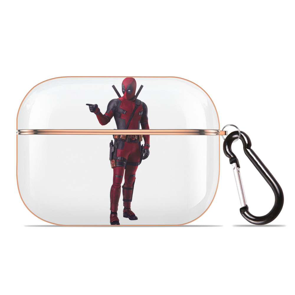 （画像用） Deadpool デッドプール 【AirPods Pro用】ハードシェル保護ケース｜耐衝撃・防指紋・カラビナ付き商品仕様