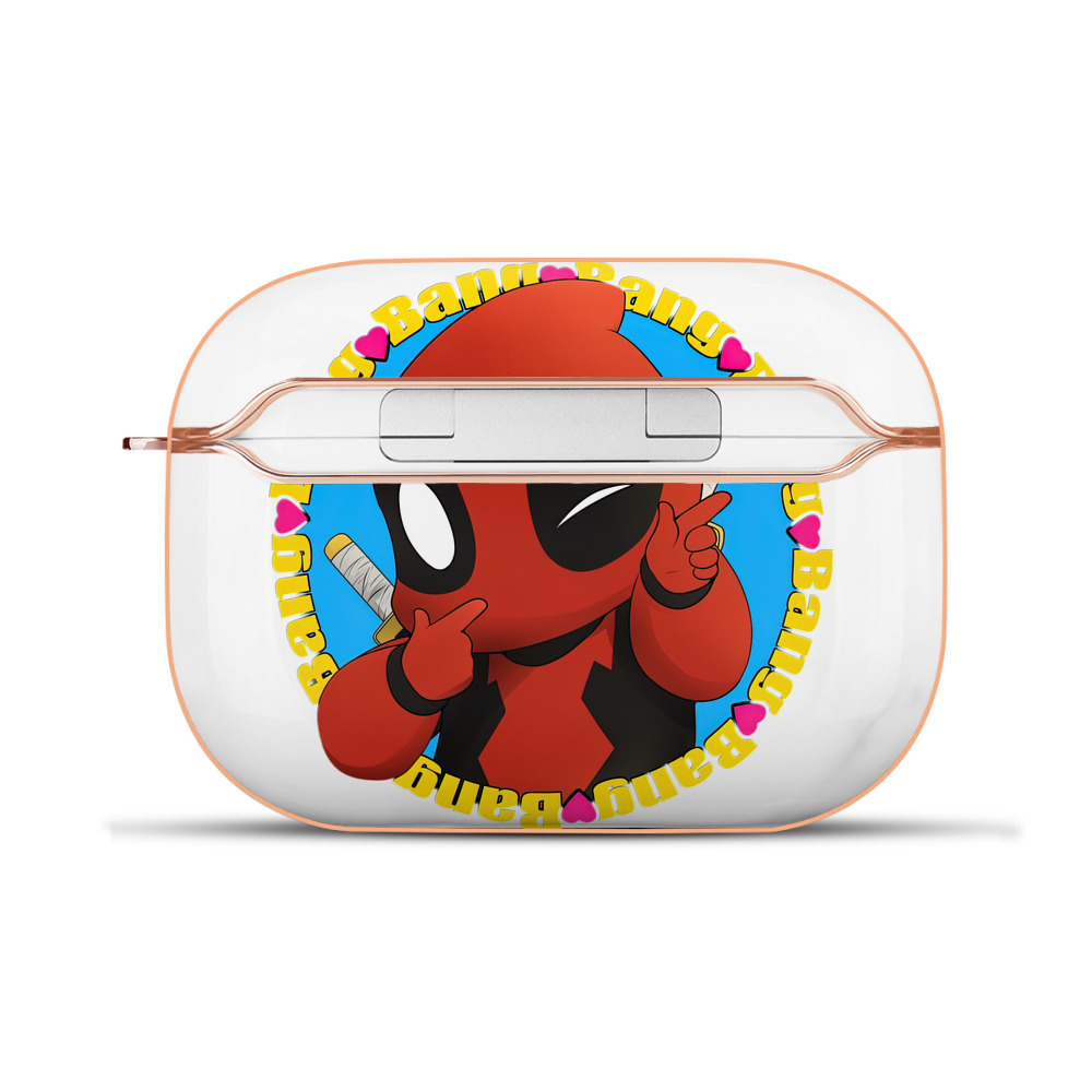 （画像用） Deadpool デッドプール 【AirPods Pro用】ハードシェル保護ケース｜耐衝撃・防指紋・カラビナ付き商品仕様