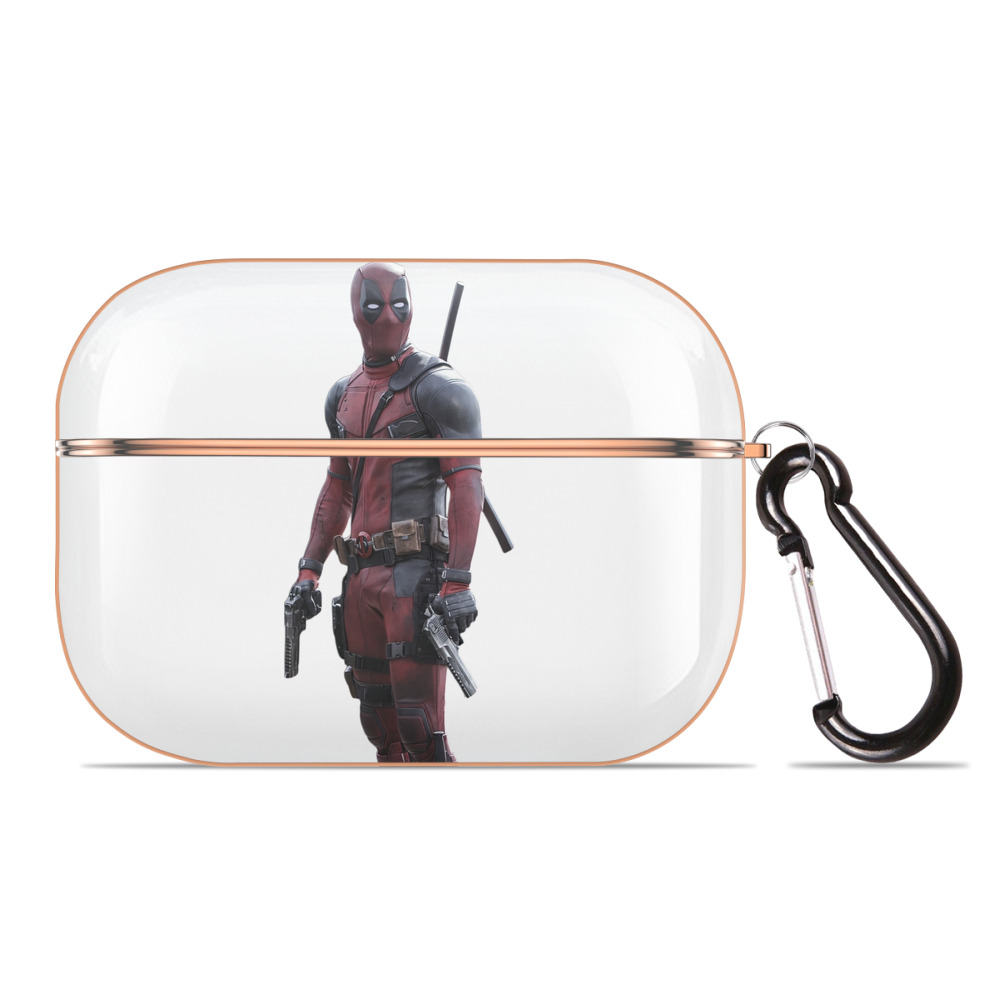 （画像用） Deadpool デッドプール 【AirPods Pro用】ハードシェル保護ケース｜耐衝撃・防指紋・カラビナ付き商品仕様