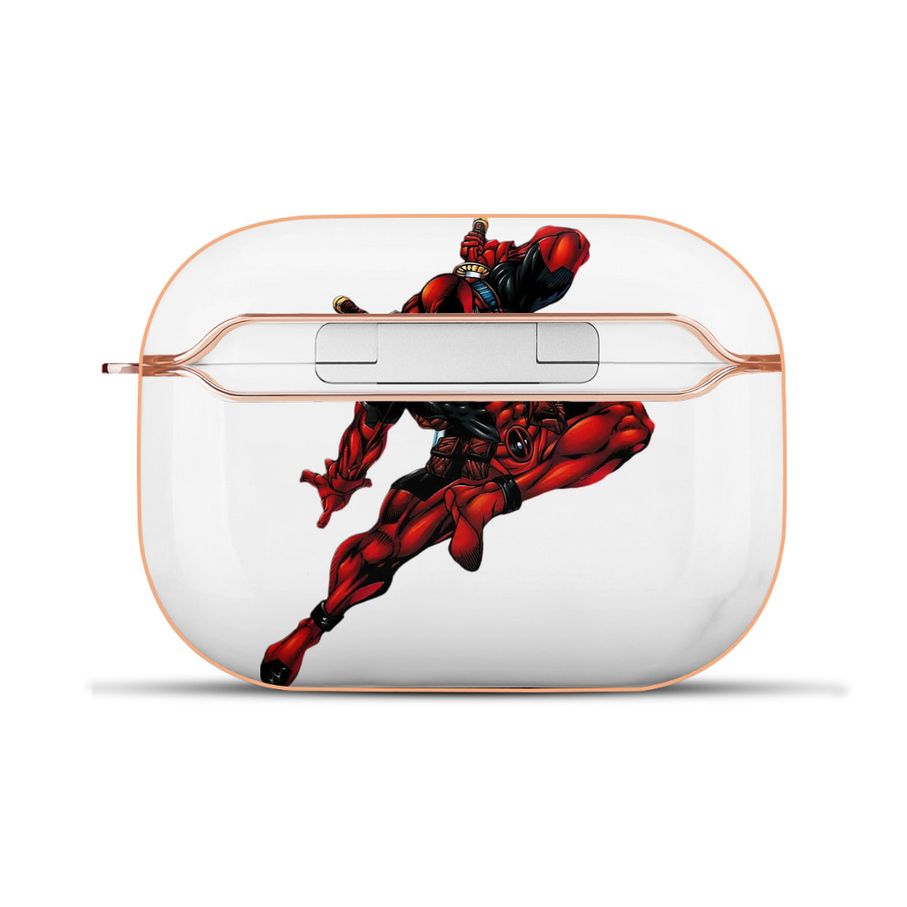 （画像用） Deadpool デッドプール 【AirPods Pro用】ハードシェル保護ケース｜耐衝撃・防指紋・カラビナ付き商品仕様