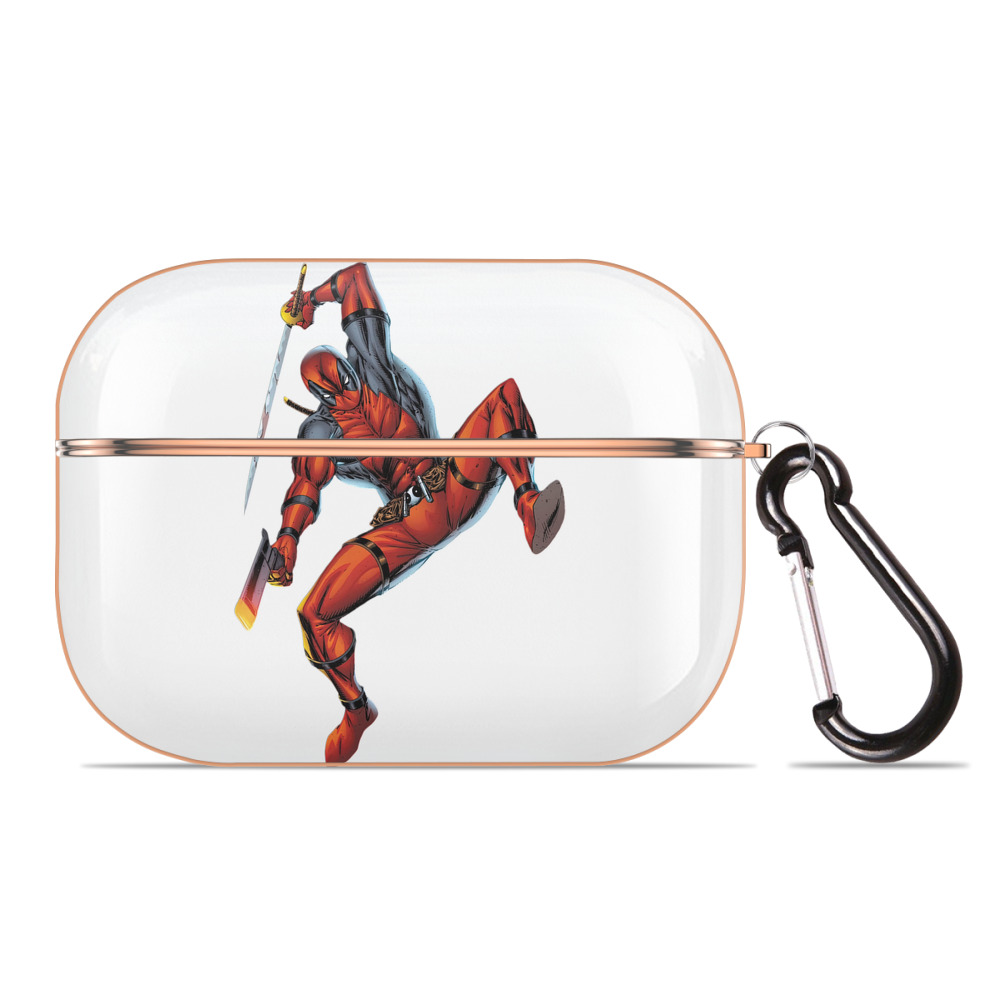 （画像用） Deadpool デッドプール 【AirPods Pro用】ハードシェル保護ケース｜耐衝撃・防指紋・カラビナ付き商品仕様