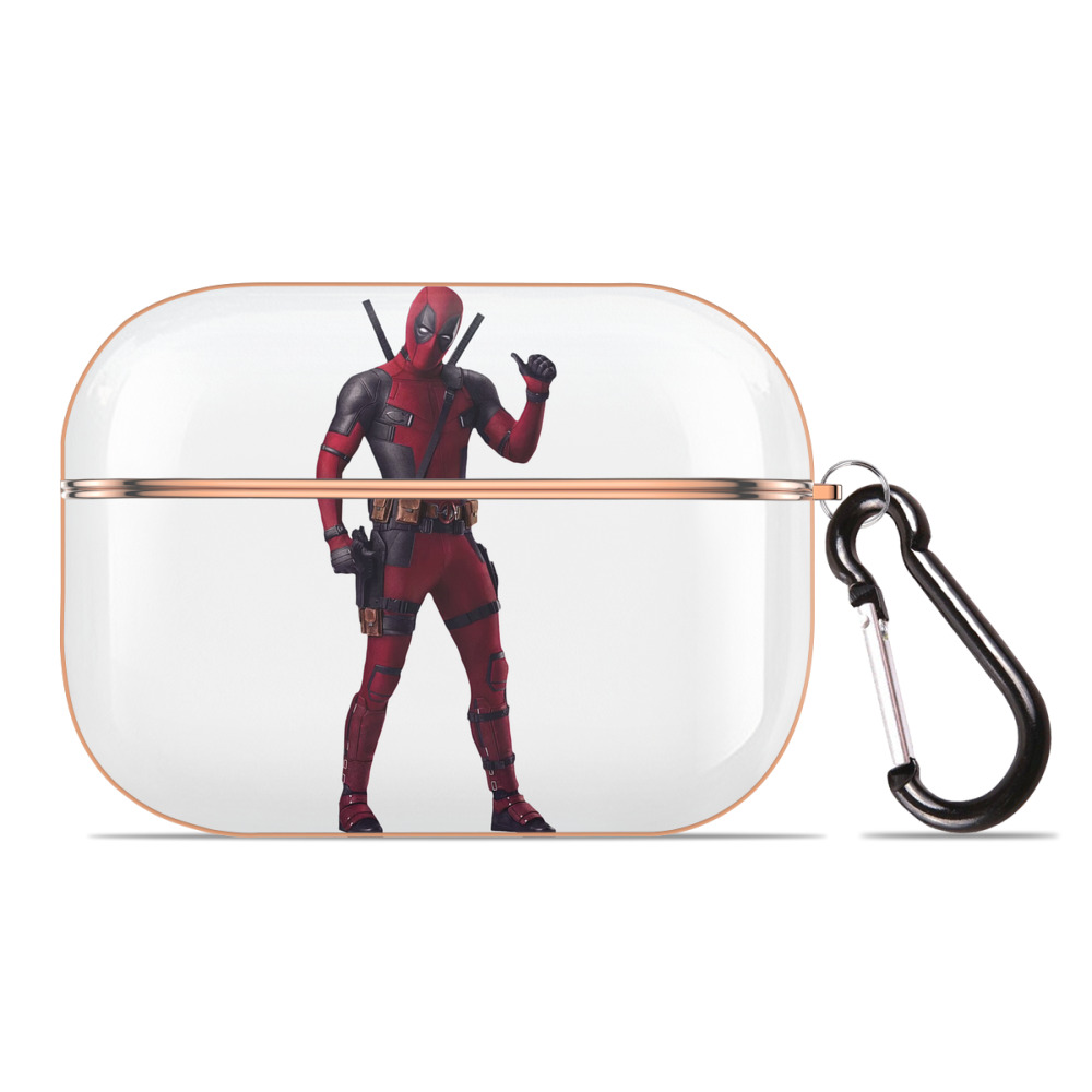 （画像用） Deadpool デッドプール 【AirPods Pro用】ハードシェル保護ケース｜耐衝撃・防指紋・カラビナ付き商品仕様