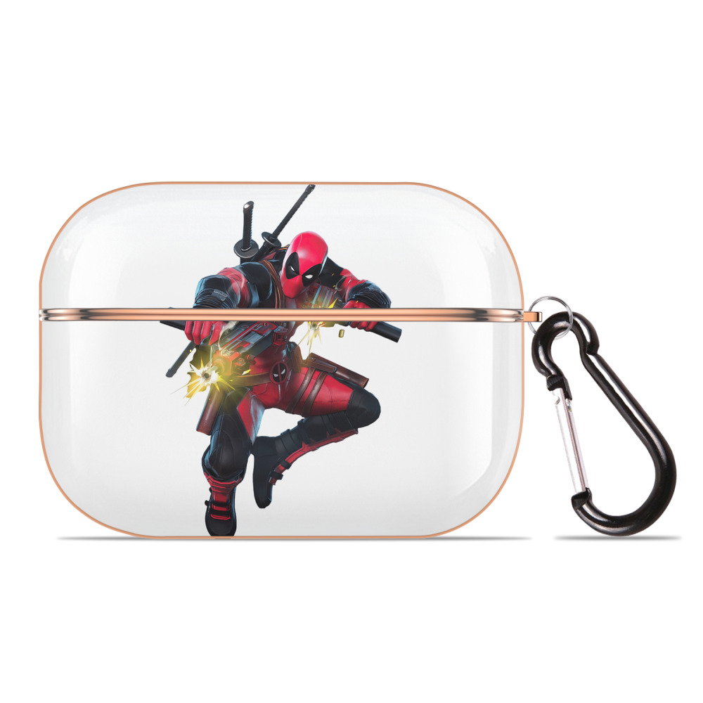 （画像用） Deadpool デッドプール 【AirPods Pro用】ハードシェル保護ケース｜耐衝撃・防指紋・カラビナ付き商品仕様