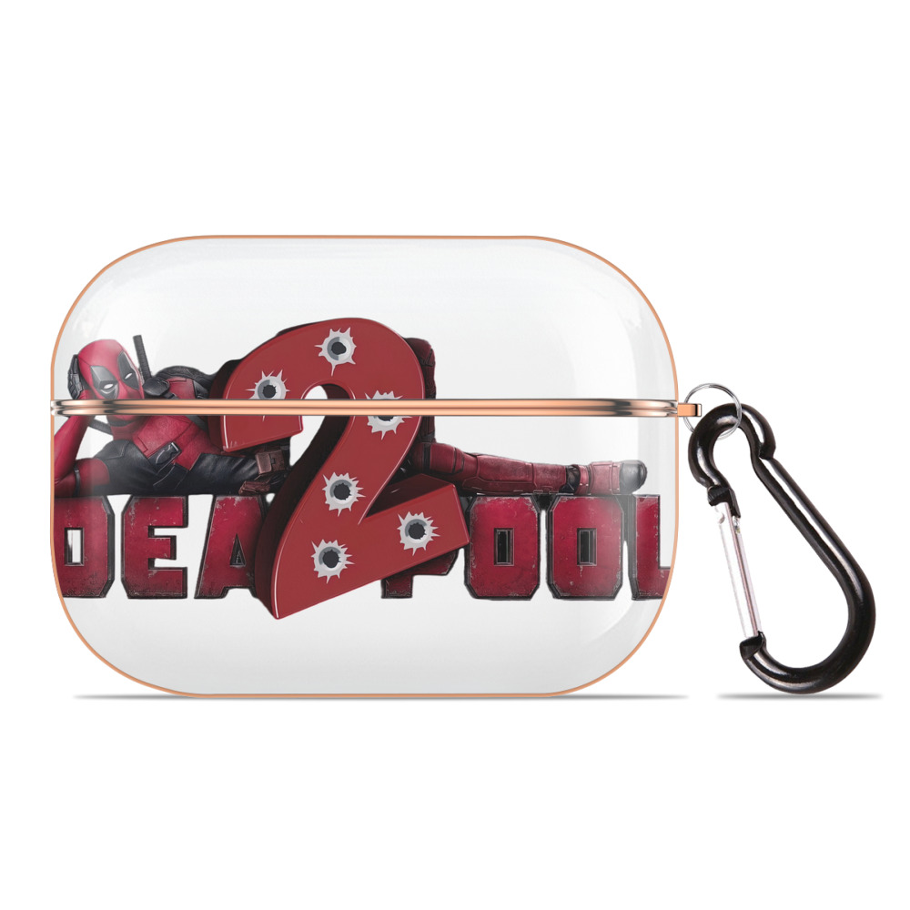 （画像用） Deadpool デッドプール 【AirPods Pro用】ハードシェル保護ケース｜耐衝撃・防指紋・カラビナ付き商品仕様