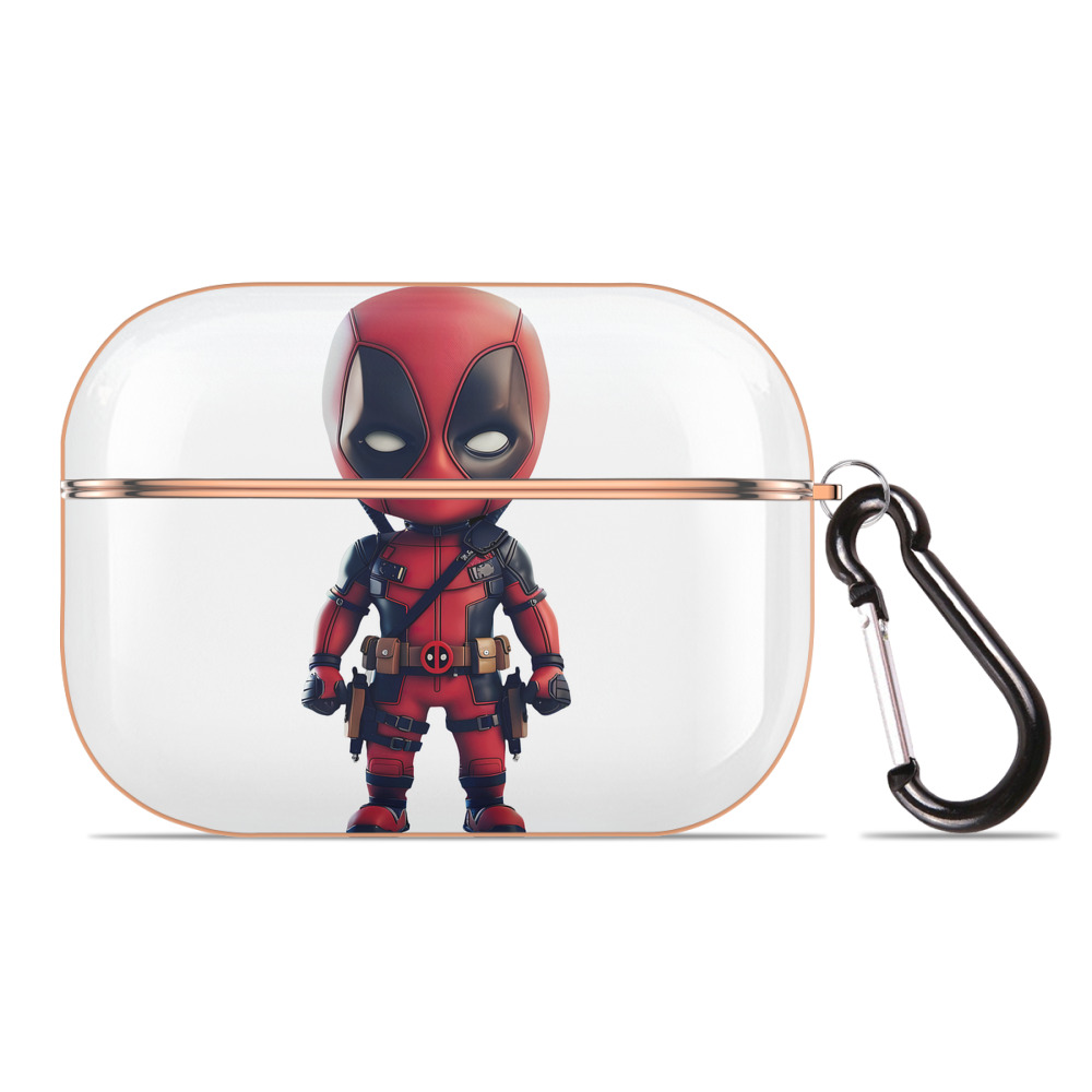 （画像用） Deadpool デッドプール 【AirPods Pro用】ハードシェル保護ケース｜耐衝撃・防指紋・カラビナ付き商品仕様