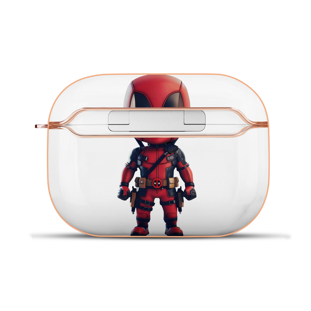 （画像用） Deadpool デッドプール 【AirPods Pro用】ハードシェル保護ケース｜耐衝撃・防指紋・カラビナ付き商品仕様