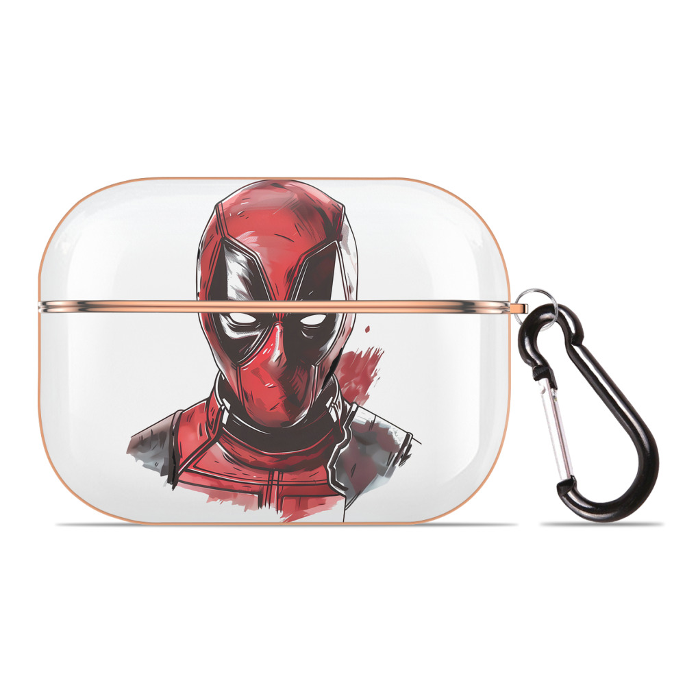 （画像用） Deadpool デッドプール 【AirPods Pro用】ハードシェル保護ケース｜耐衝撃・防指紋・カラビナ付き商品仕様