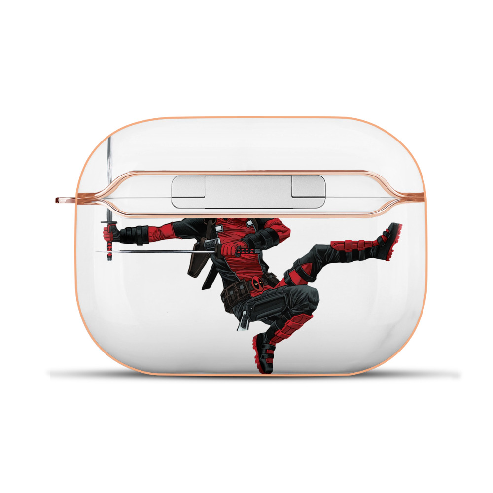 （画像用） Deadpool デッドプール 【AirPods Pro用】ハードシェル保護ケース｜耐衝撃・防指紋・カラビナ付き商品仕様