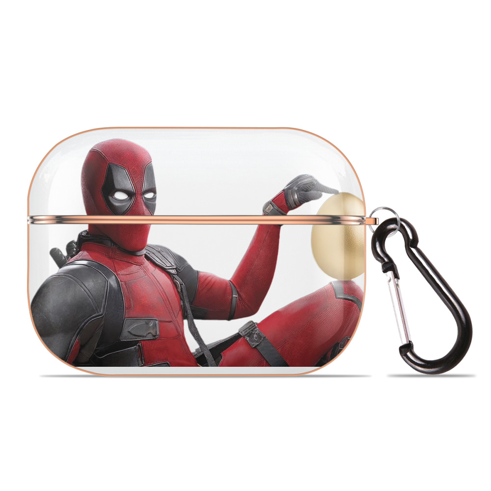 （画像用） Deadpool デッドプール 【AirPods Pro用】ハードシェル保護ケース｜耐衝撃・防指紋・カラビナ付き商品仕様