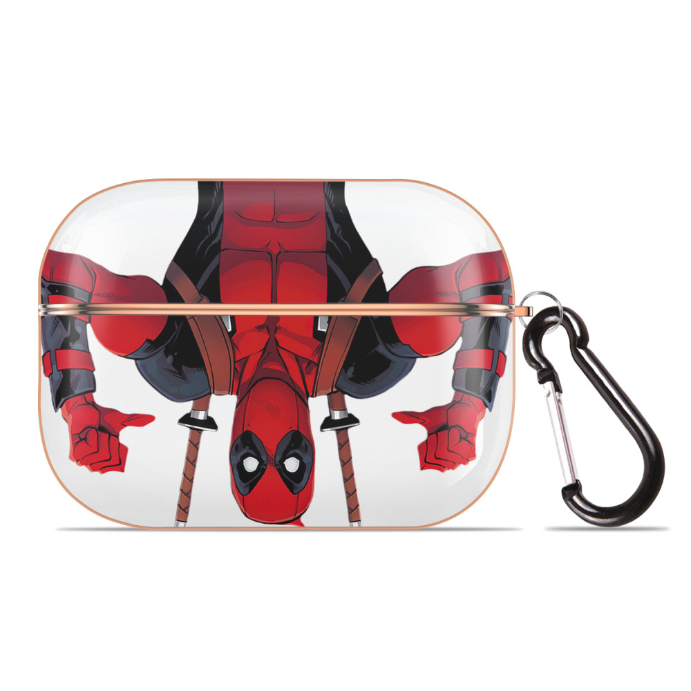 （画像用） Deadpool デッドプール 【AirPods Pro用】ハードシェル保護ケース｜耐衝撃・防指紋・カラビナ付き商品仕様
