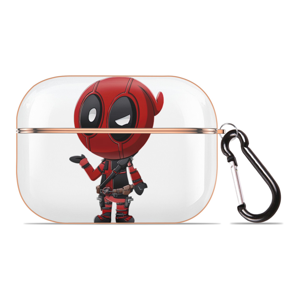 （画像用） Deadpool デッドプール 【AirPods Pro用】ハードシェル保護ケース｜耐衝撃・防指紋・カラビナ付き商品仕様